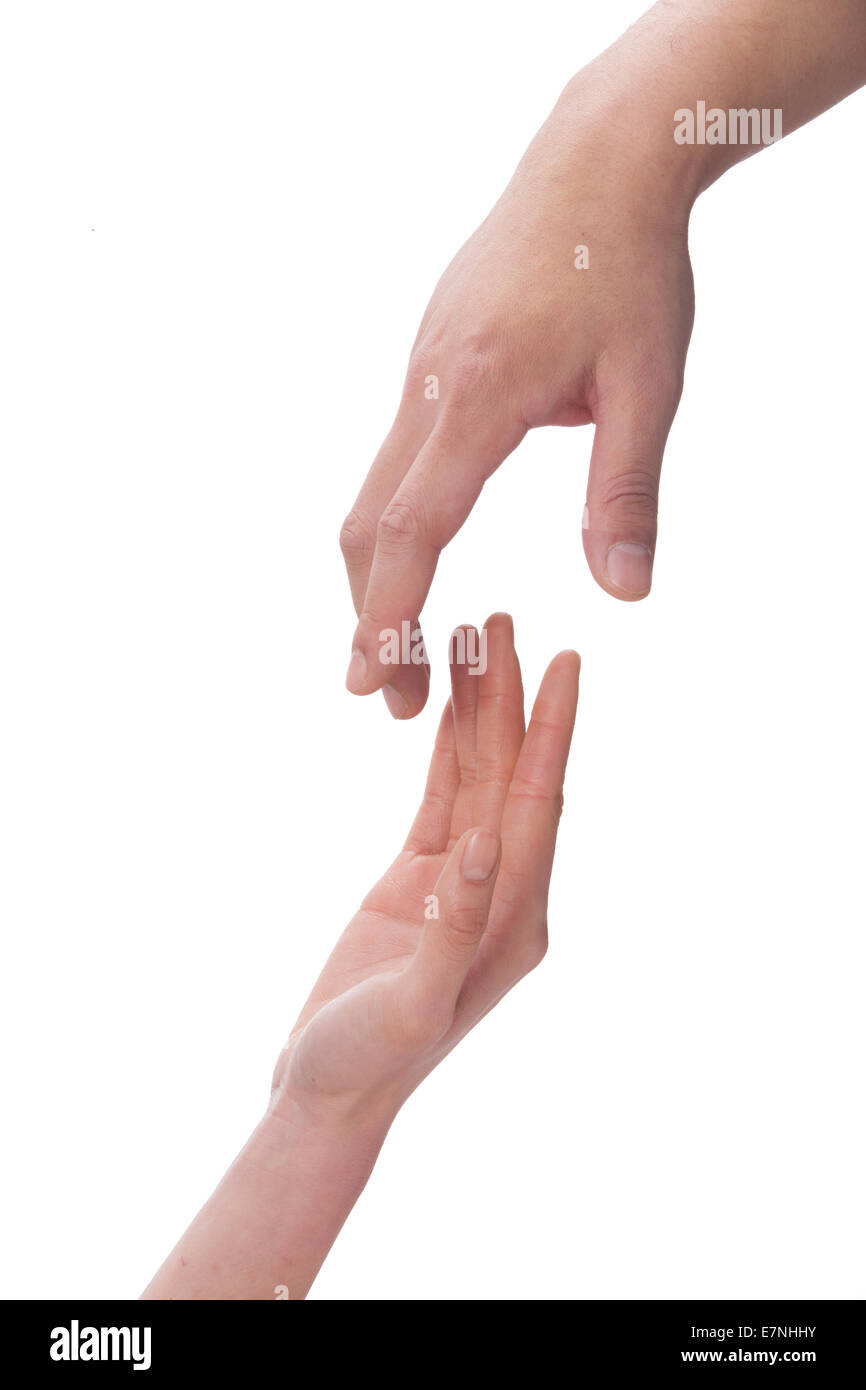 Hand in hand Stock Photo - Alamy