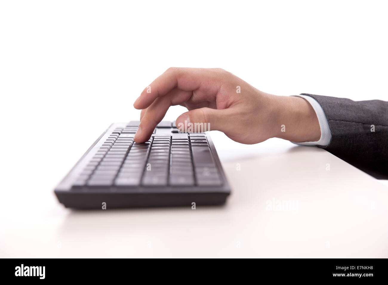 Fingers Typing Computer Keyboard Stock Photo - Alamy