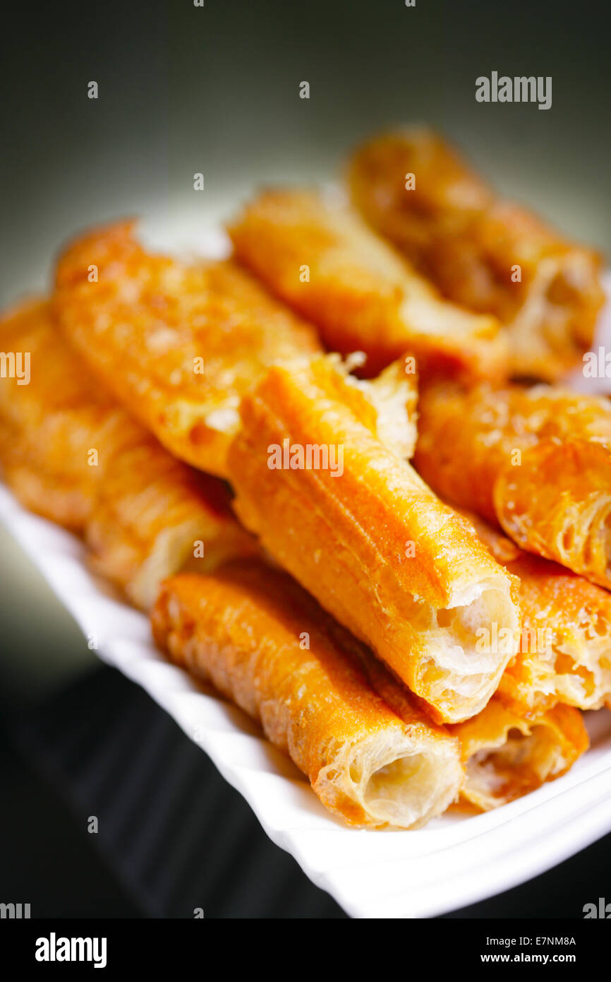 Deepfried dough sticks Stock Photo Alamy