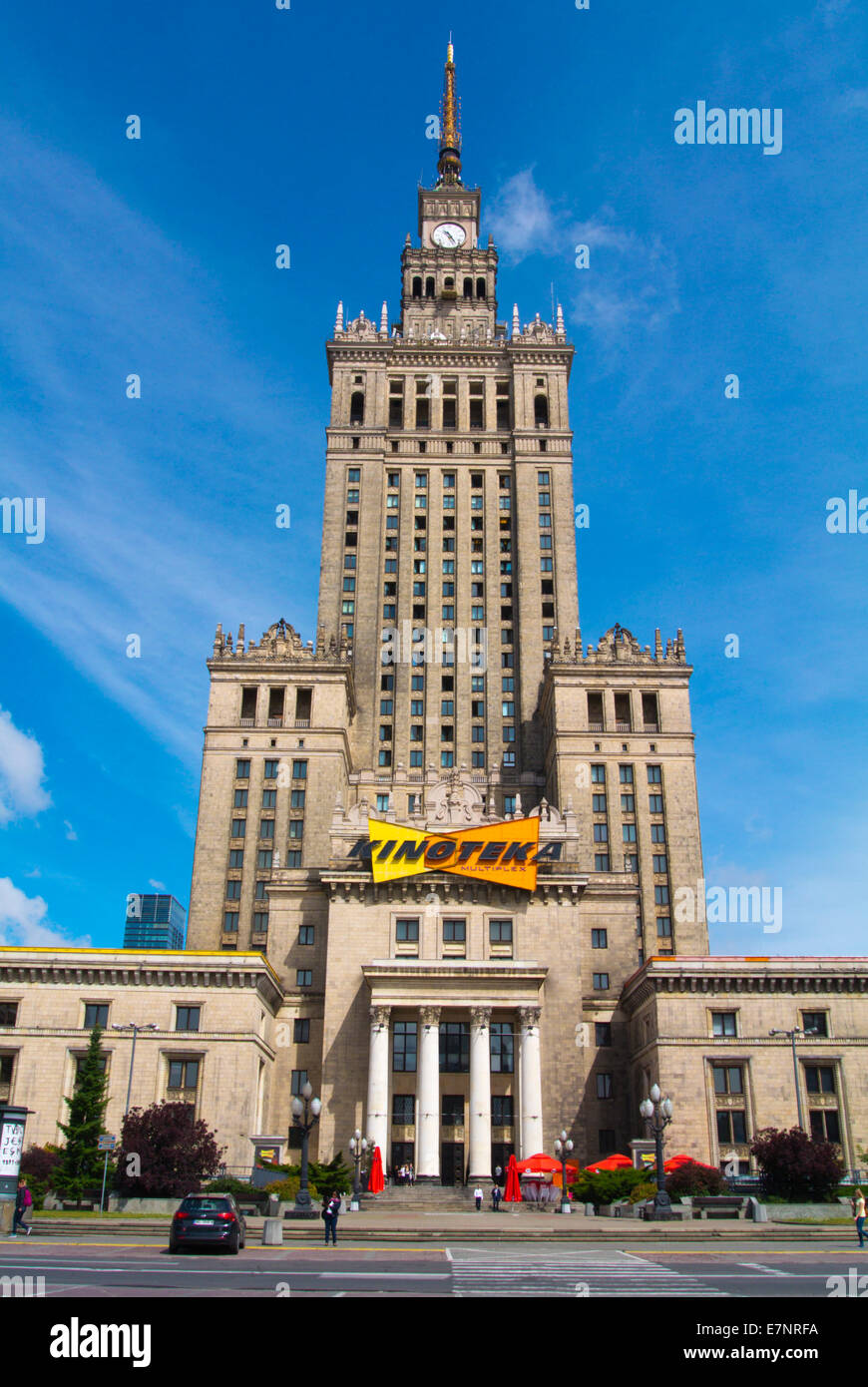 Palac Kultury, the Palace of Culture and Science (1955), Warsaw, Poland, Europe Stock Photo