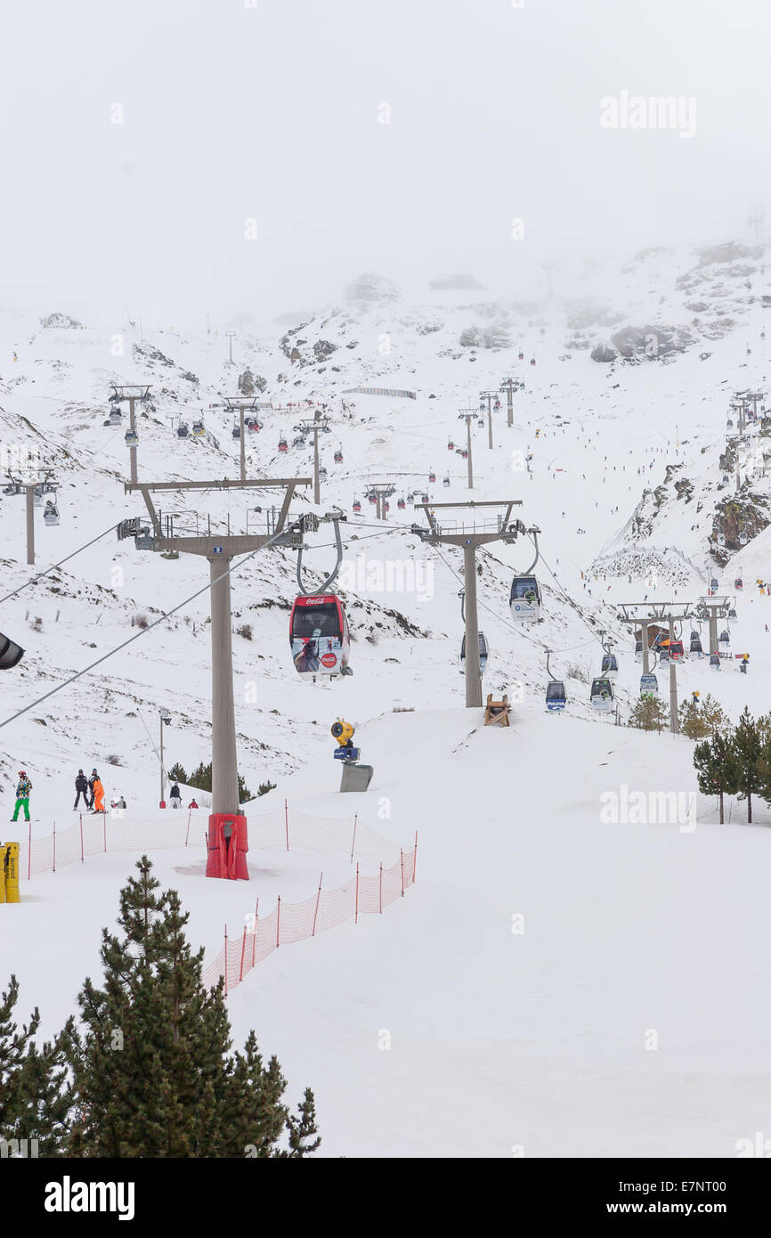 Sierra Nevada Spain Ski resort Stock Photo - Alamy