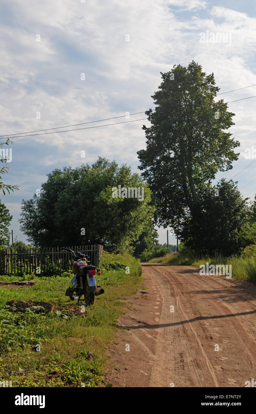 Sand road in village Stock Photo - Alamy