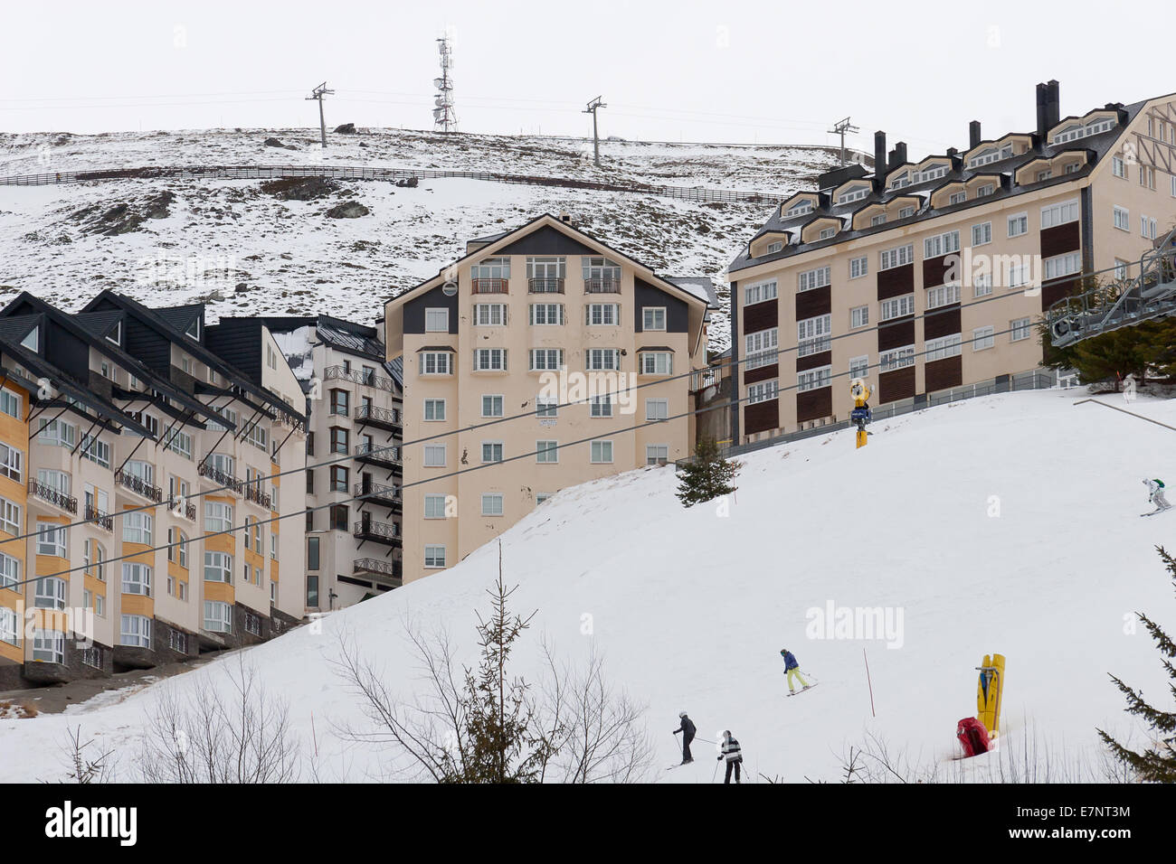 Sierra Nevada Spain Ski resort Stock Photo Alamy