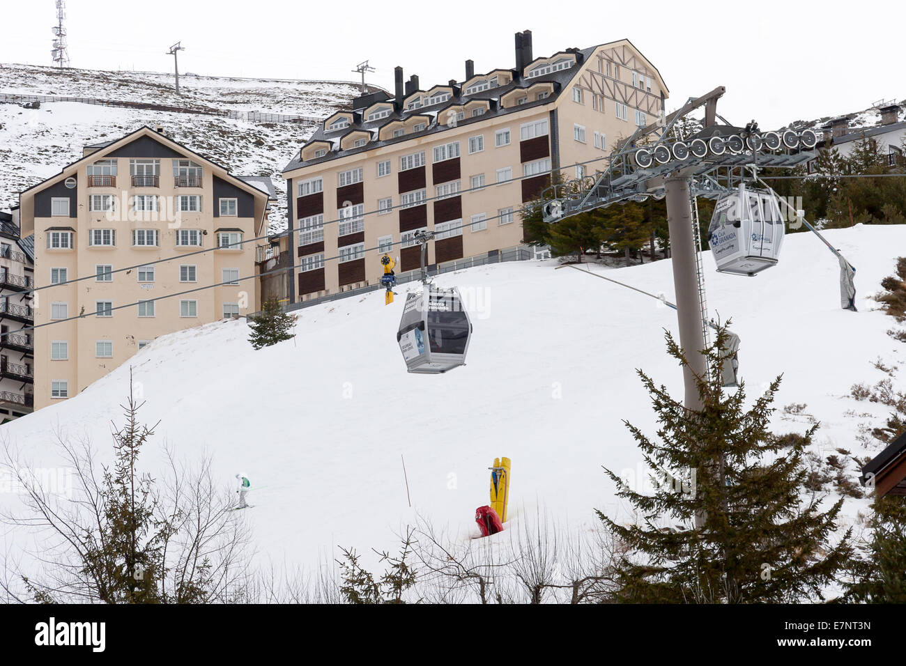 Sierra Nevada Spain Ski resort Stock Photo Alamy