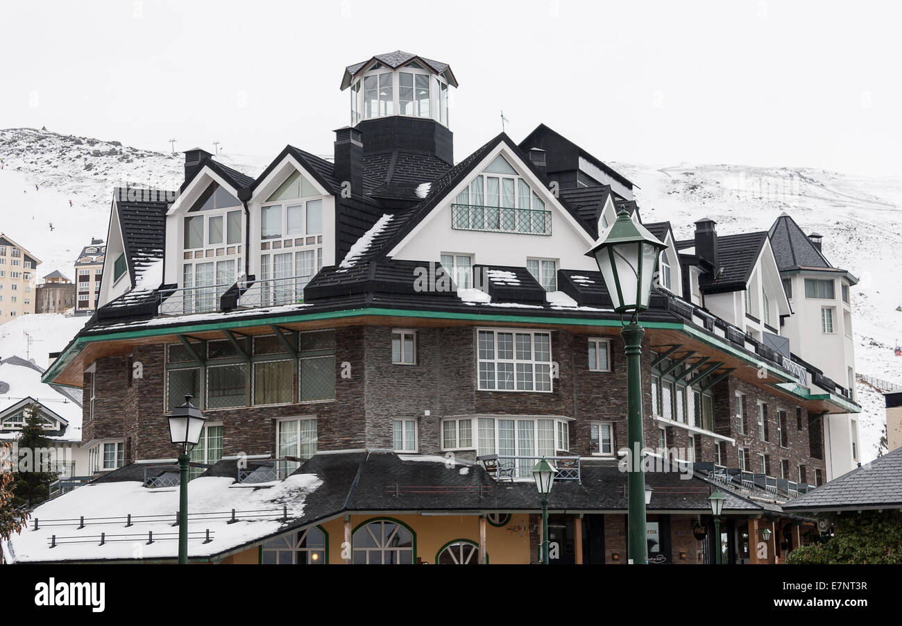 Sierra Nevada Spain Ski resort Stock Photo Alamy