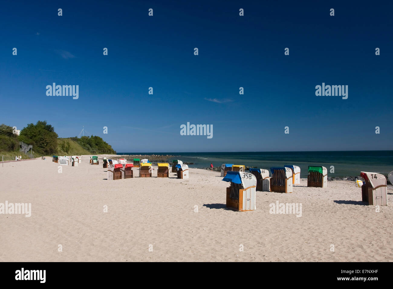 Germany, Europe, tourism, Howacht, island, isle, coast, coasts, people, seashore, North Germany, Baltic Sea, Schleswig, Holstein Stock Photo