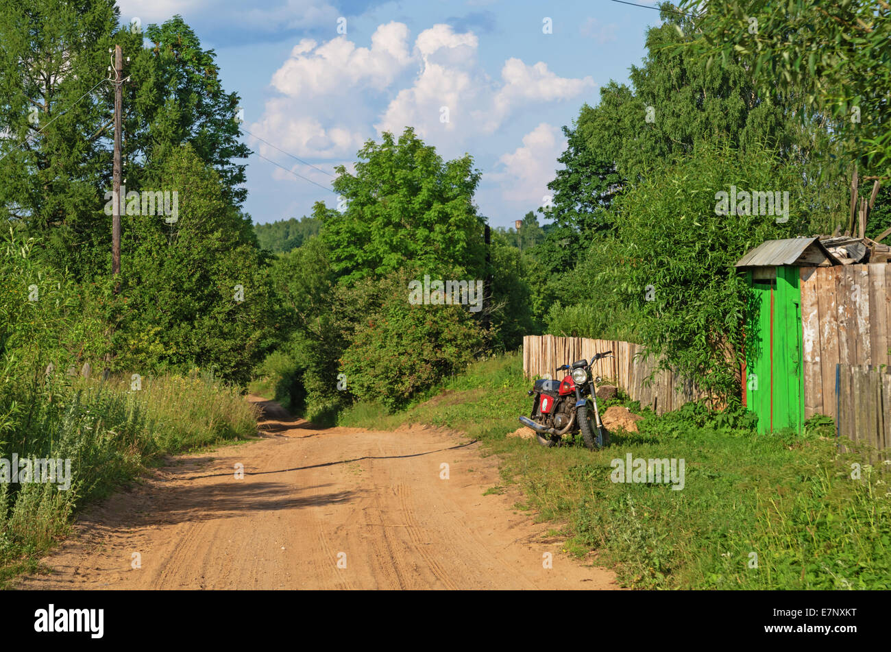 Sand road in village Stock Photo Alamy