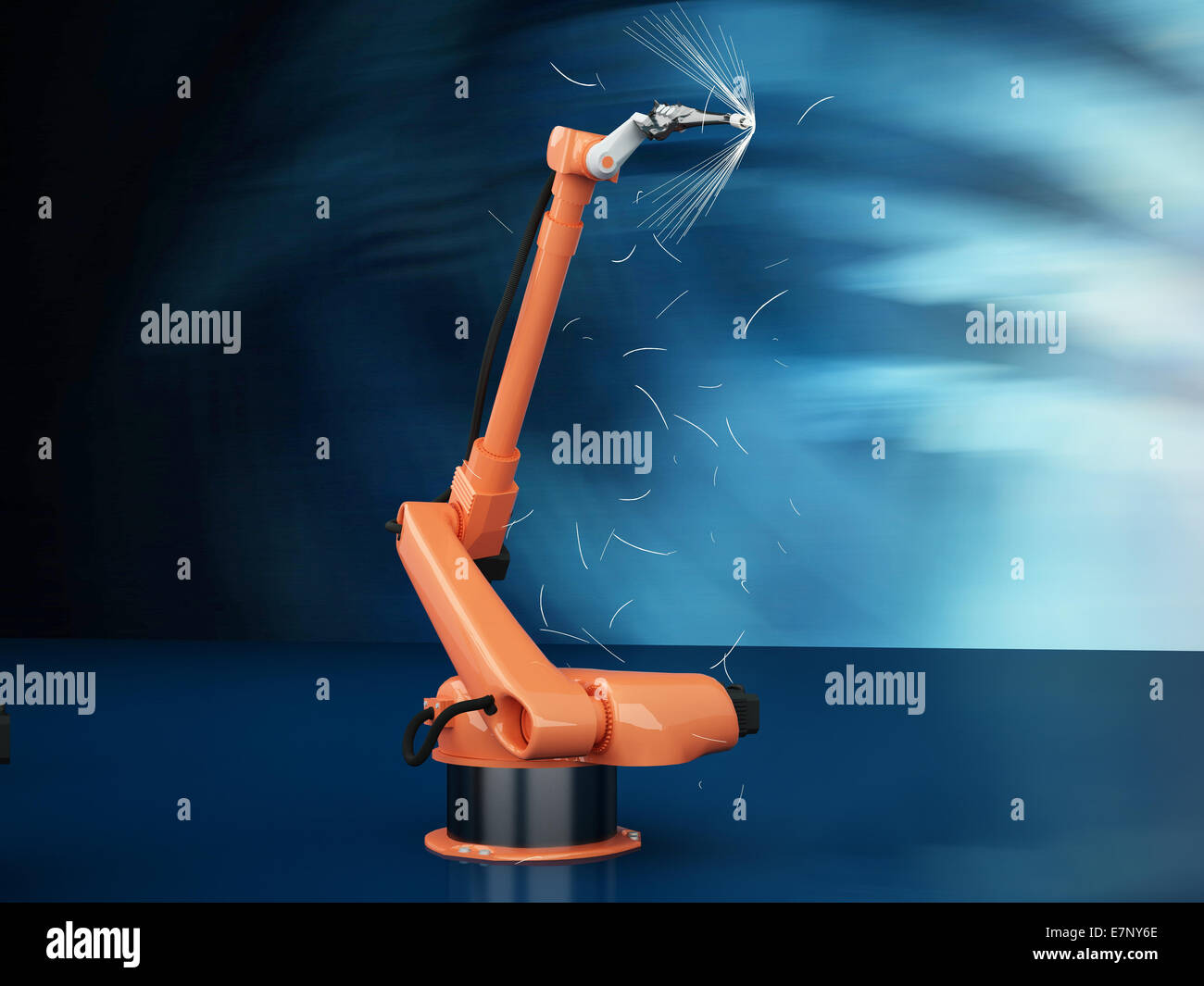 Industrial Robotic Arms Stock Photo Alamy