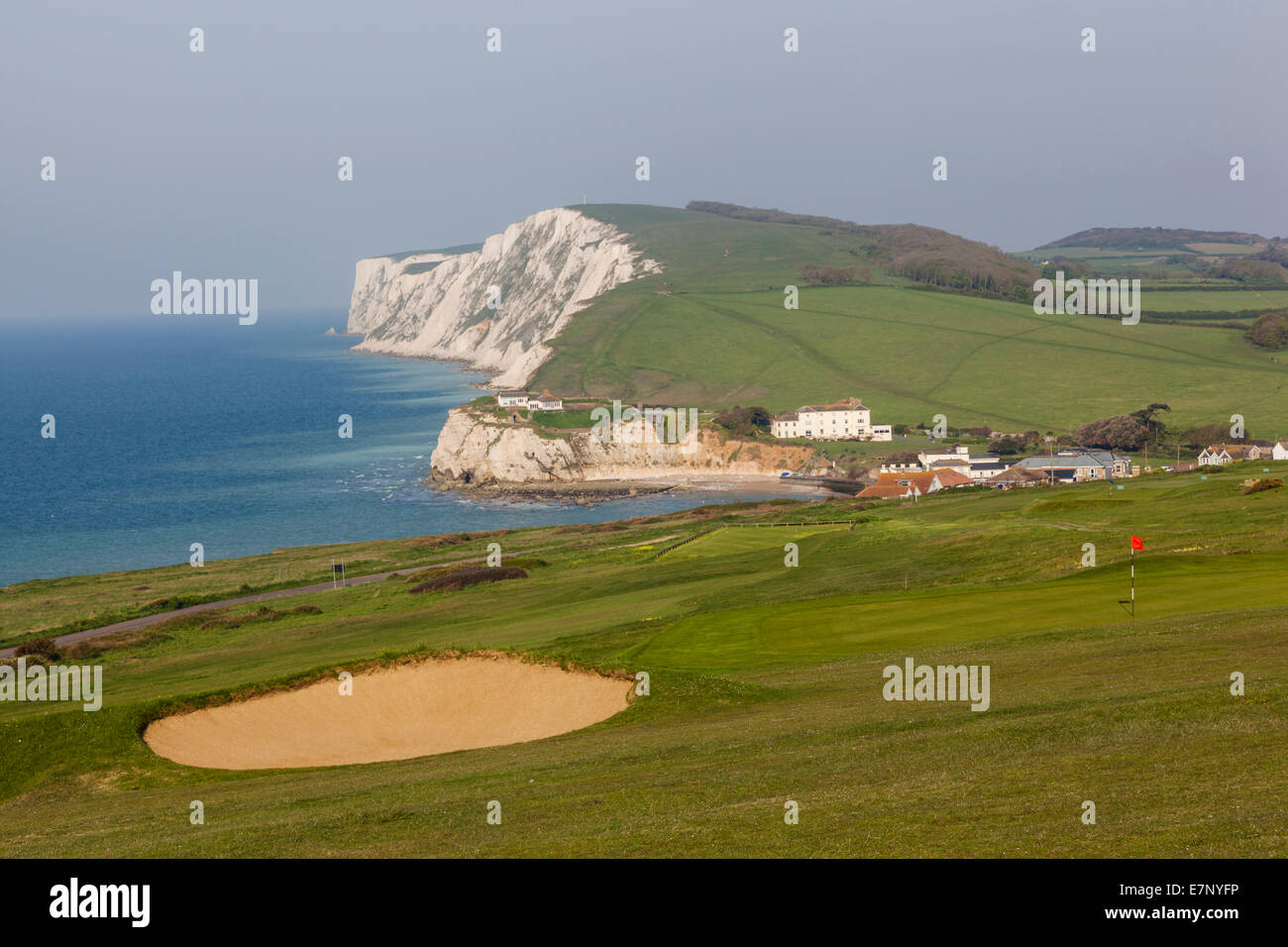 England, Europe, Hampshire, Isle of Wight, Freshwater Bay Golf Course