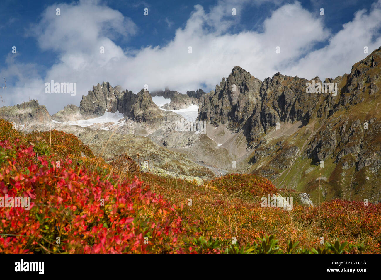 5 finger floor, Wendelhorn, Susten Pass, clouds, cloud, canton Bern, Switzerland, Europe, Stock Photo