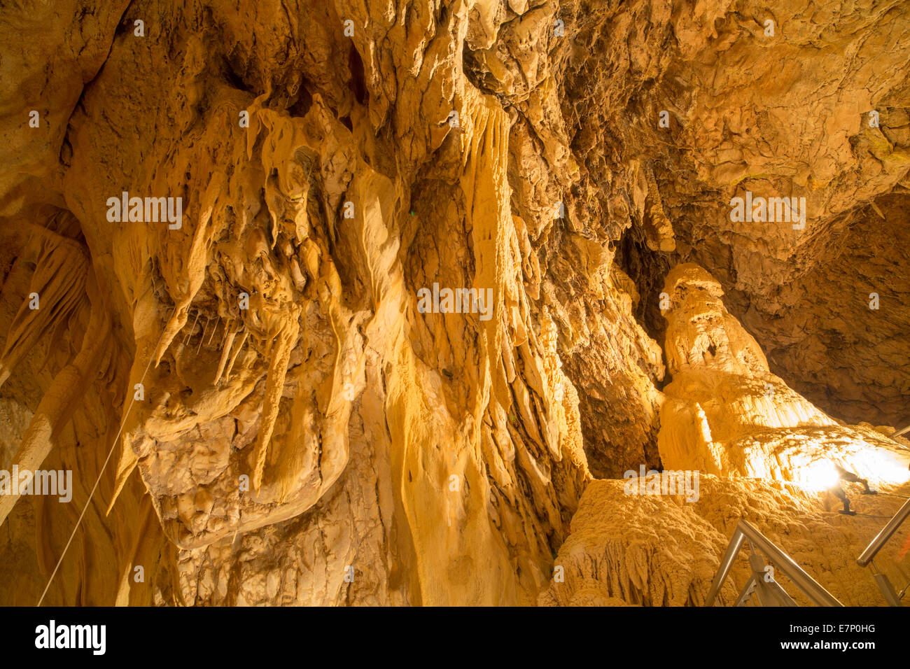 Grotto, cave, Vallorbe, cliff, rock, stone, mountains, canton, VD, Vaud, Western Switerland, Romandie, Parc vaudoise, Jura, Swit Stock Photo