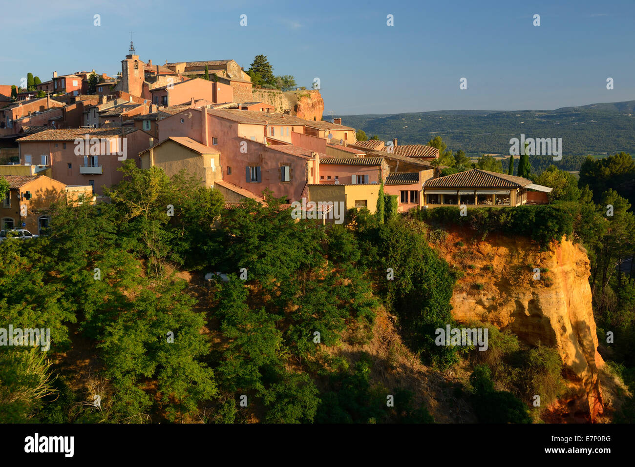Europe, France, Provence-Alpes-Côte d'Azur, Provence, Roussillon, ochre, town, village Stock Photo