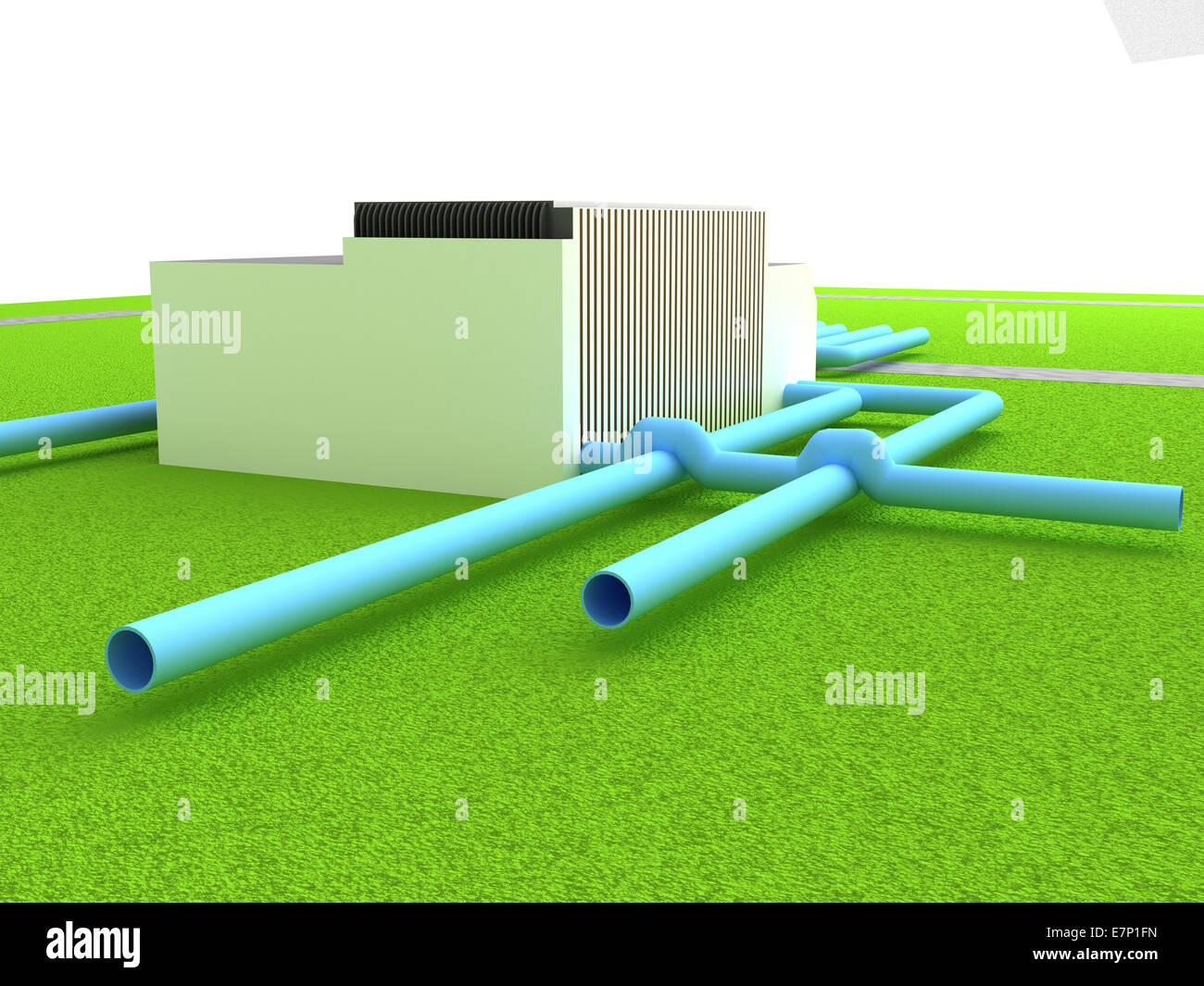 Gas distribution station Stock Photo Alamy