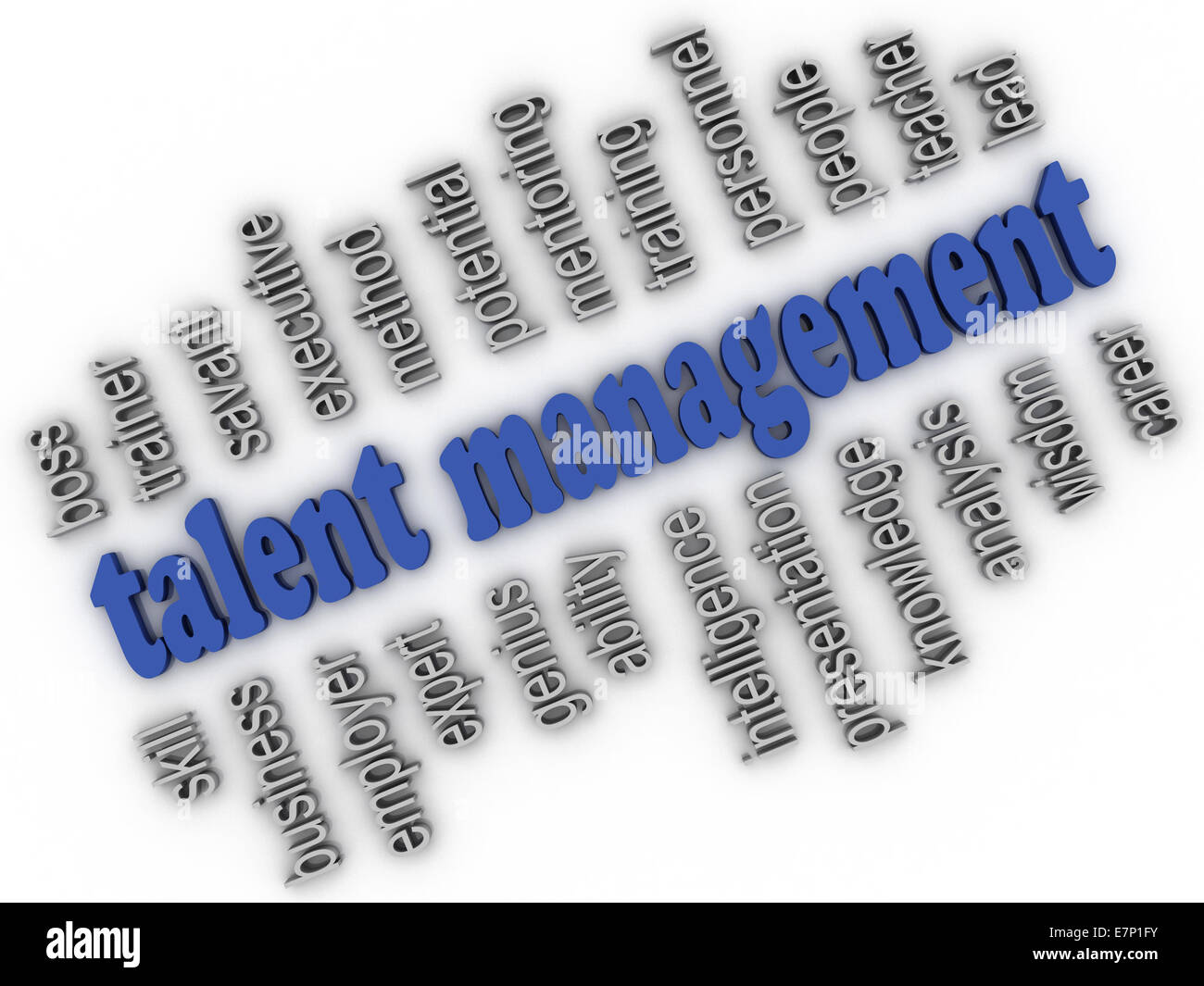 3d imagen Talent Management concept word cloud background Stock Photo