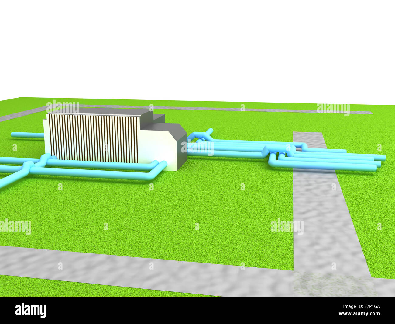 Gas distribution station Stock Photo Alamy