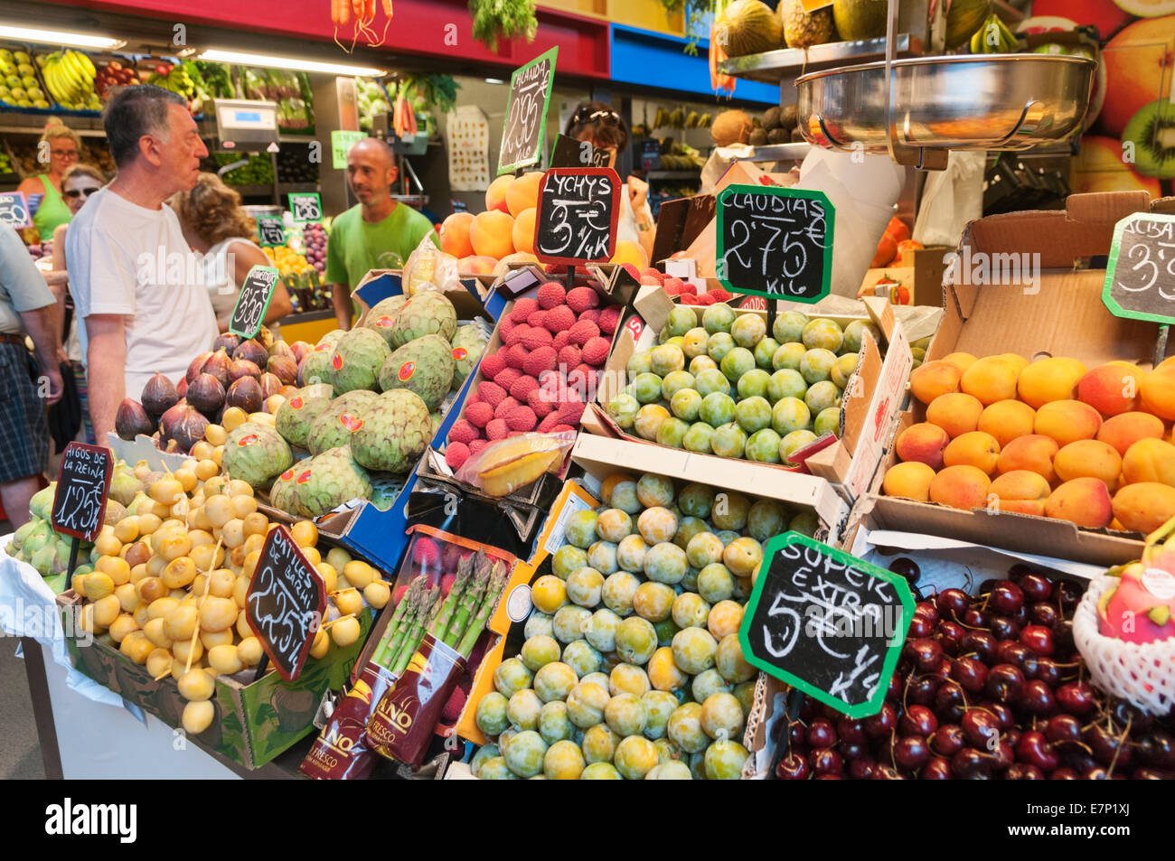 Central market Malaga Andalusia Spain Stock Photo Alamy