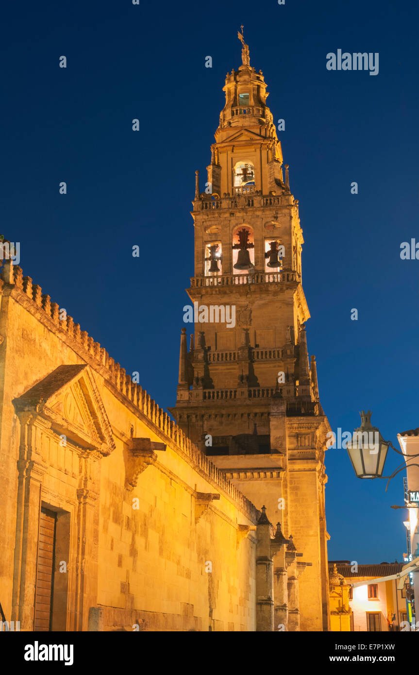 Bell tower Mezquita Cordoba Andalusia Spain Stock Photo