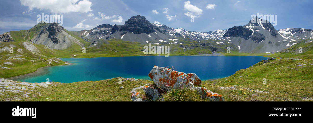 Münster valley, GR, Lai da Rims, GR, mountain, mountains, canton, GR, Graubünden, Grisons, Unterengadin, Lower Engadine, Münster Stock Photo