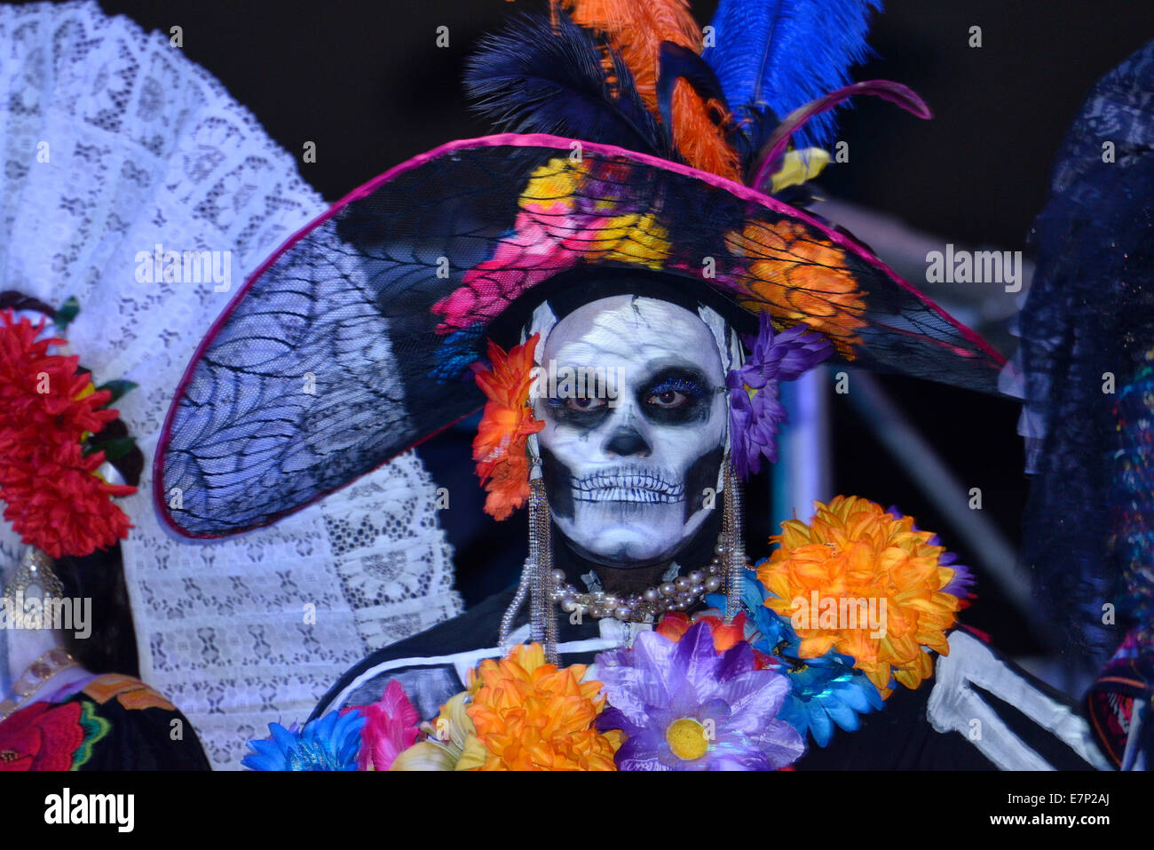 Latin America, Mexico, North America, Baja California, La Paz, catrina, death, day of the dead, celebration Stock Photo