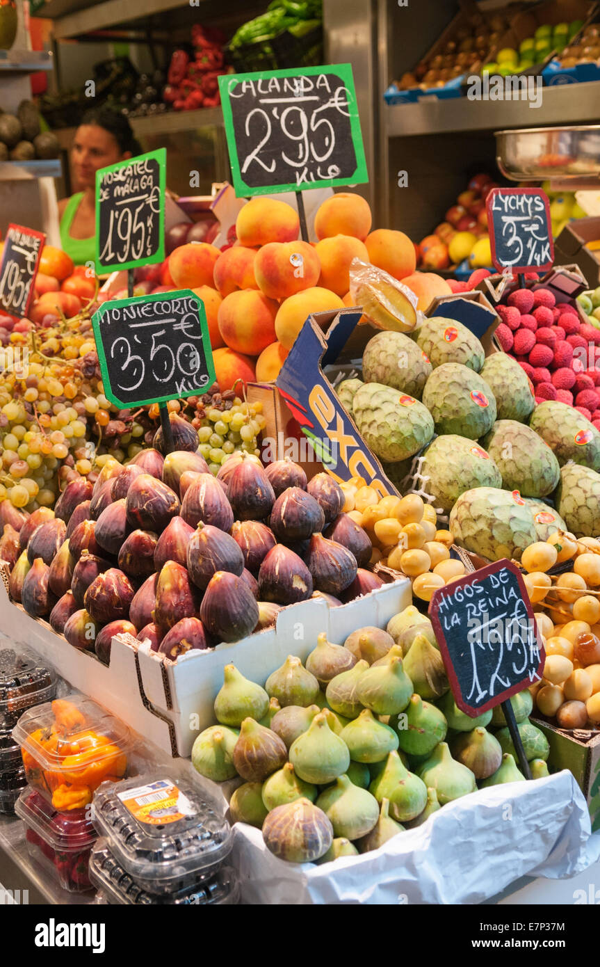 Central market Malaga Andalusia Spain Stock Photo Alamy