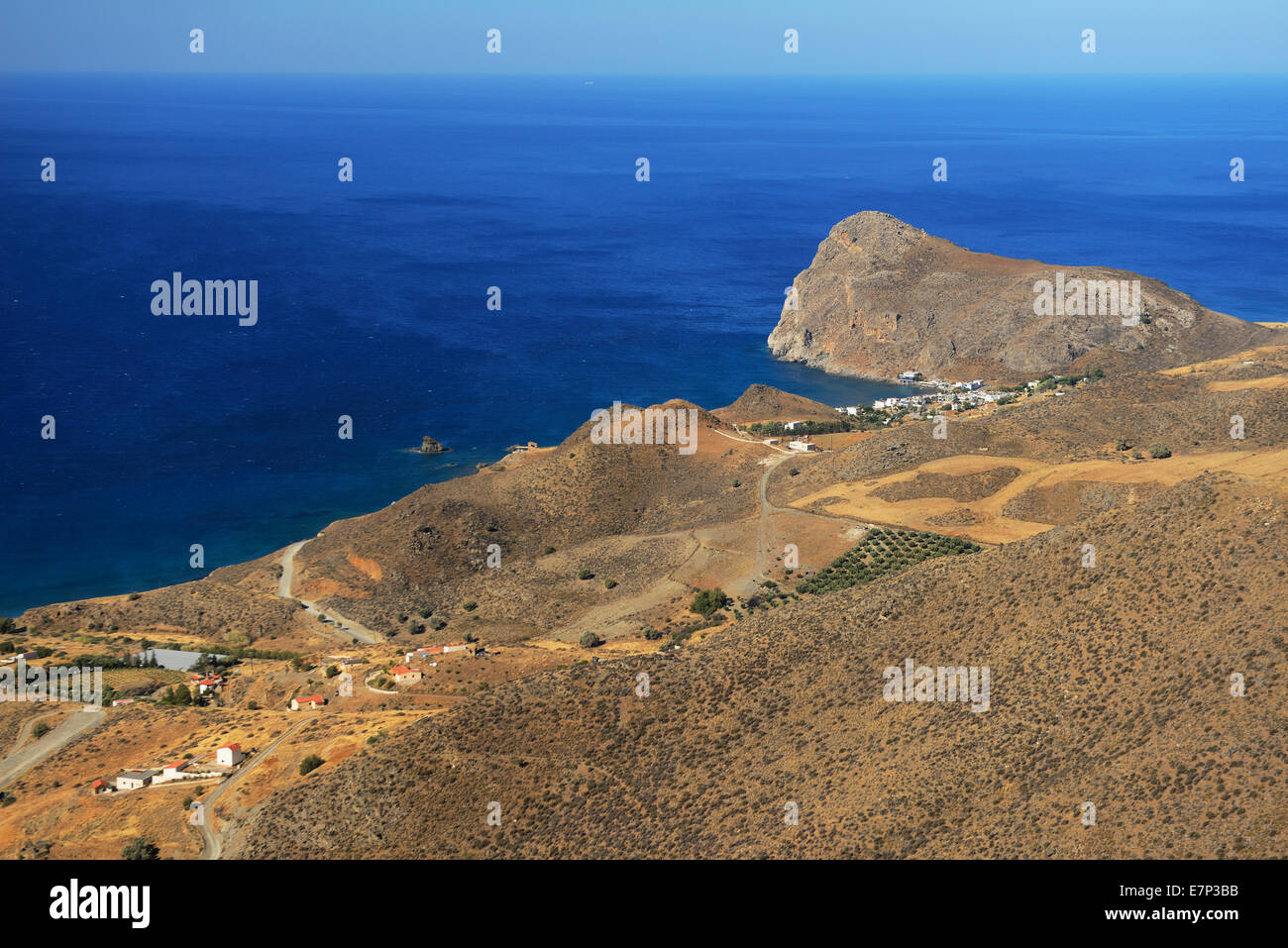Europe, Greece, Greek, Crete, Mediterranean, island, Lendas, Coast, landscape, sea Stock Photo