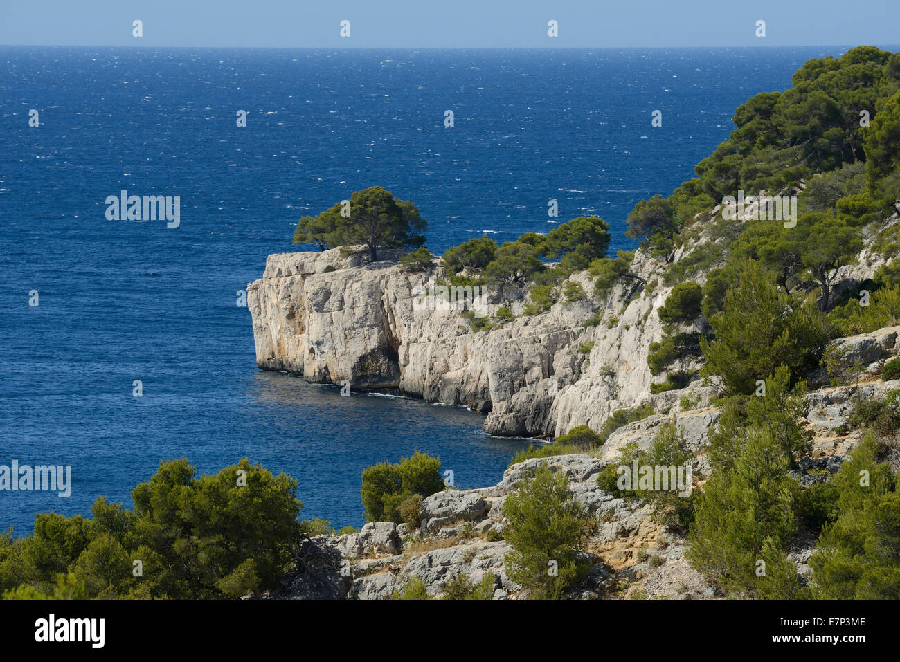 Europe, France, Provence-Alpes-Côte d'Azur, Provence, Cassis, Mediterranean, calanque, coast, coastal, cove, rocks Stock Photo