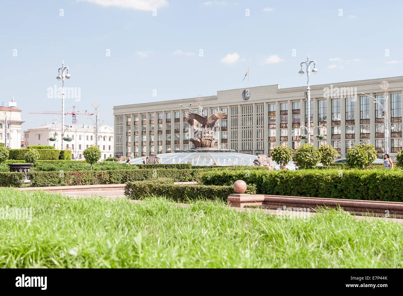 Independance Square, Minsk Stock Photo