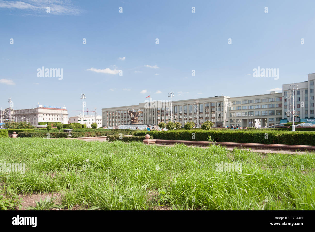 Independance Square, Minsk Stock Photo