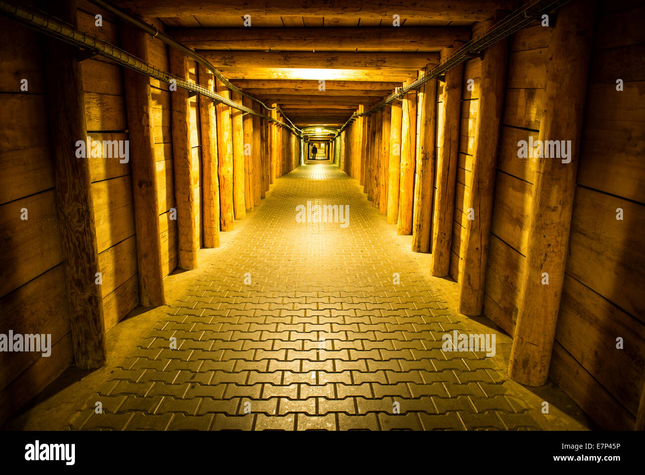 Underground corridor in Wieliczka Salt Mine Stock Photo Alamy