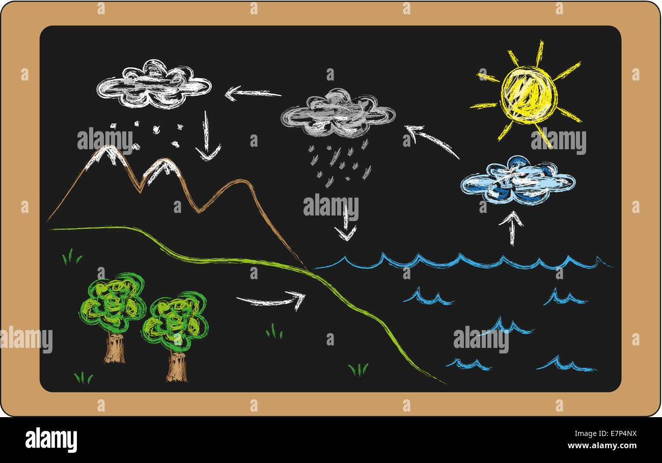 Water cycle diagram hi-res stock photography and images - Alamy
