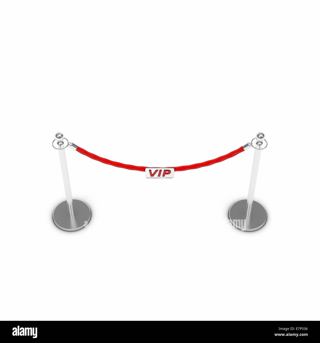vip Barrier rope on white background Stock Photo - Alamy