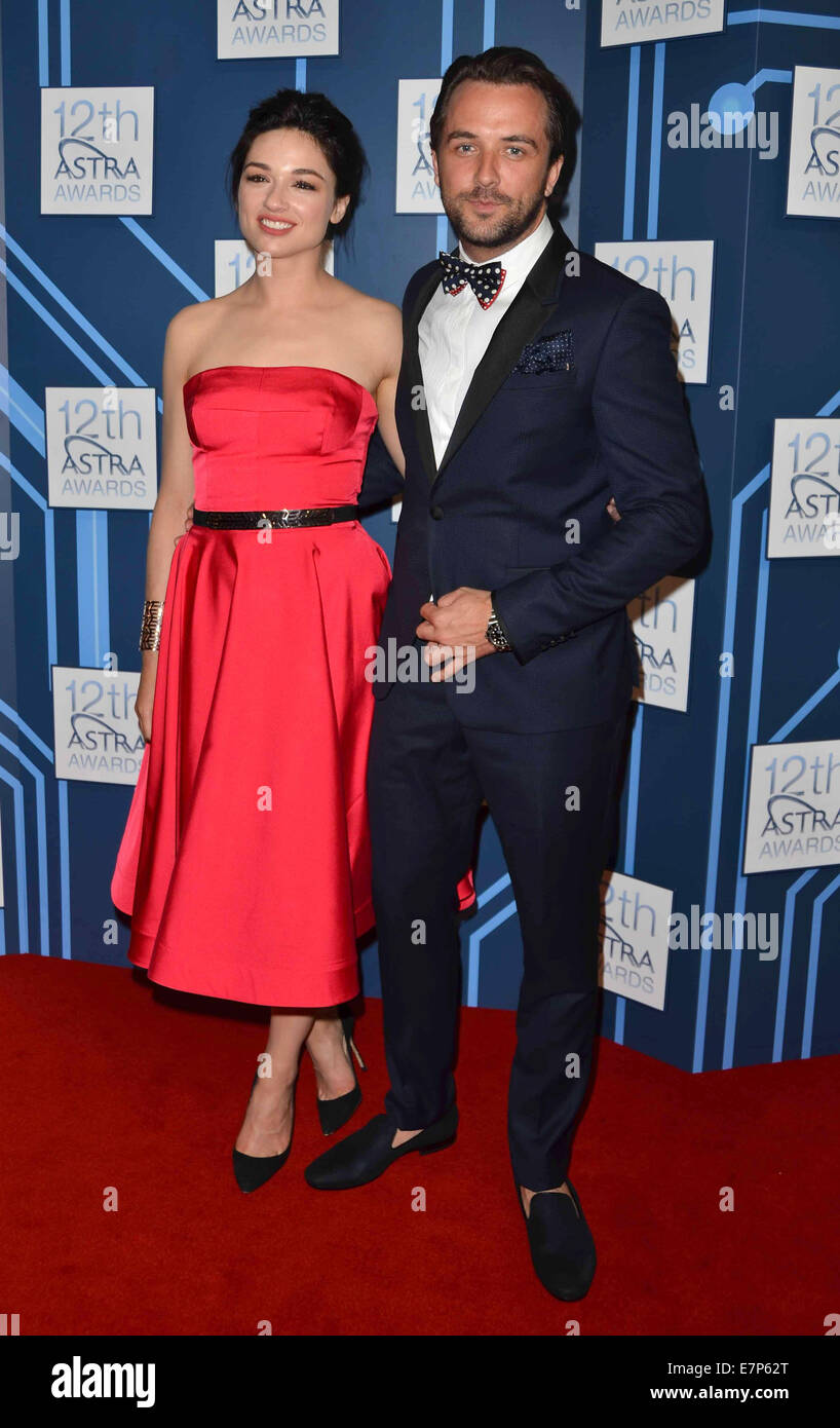 12th Astra Awards held at Carriageworks - Arrivals  Featuring: Crystal Reed Where: Sydney, Australia When: 20 Mar 2014 Stock Photo