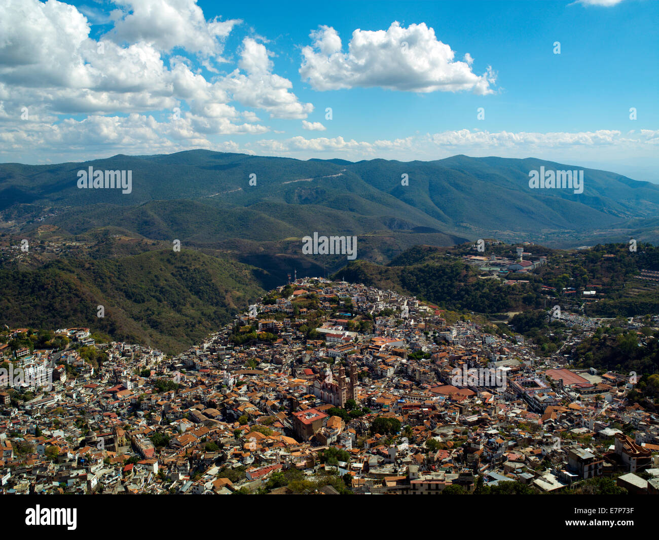 Panorama of Taxco, Stock Photo