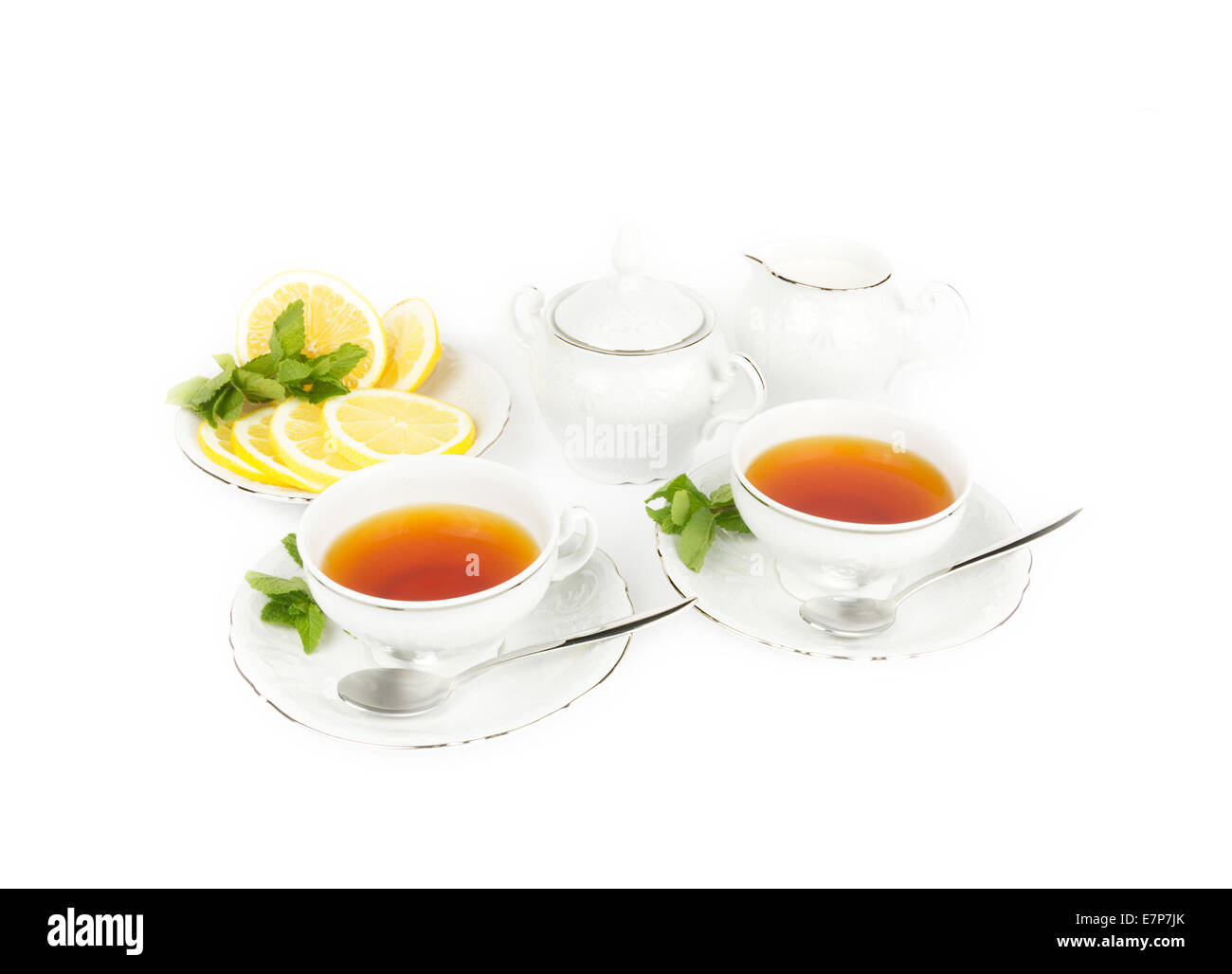 Full english breakfast cup of tea Cut Out Stock Images & Pictures - Alamy