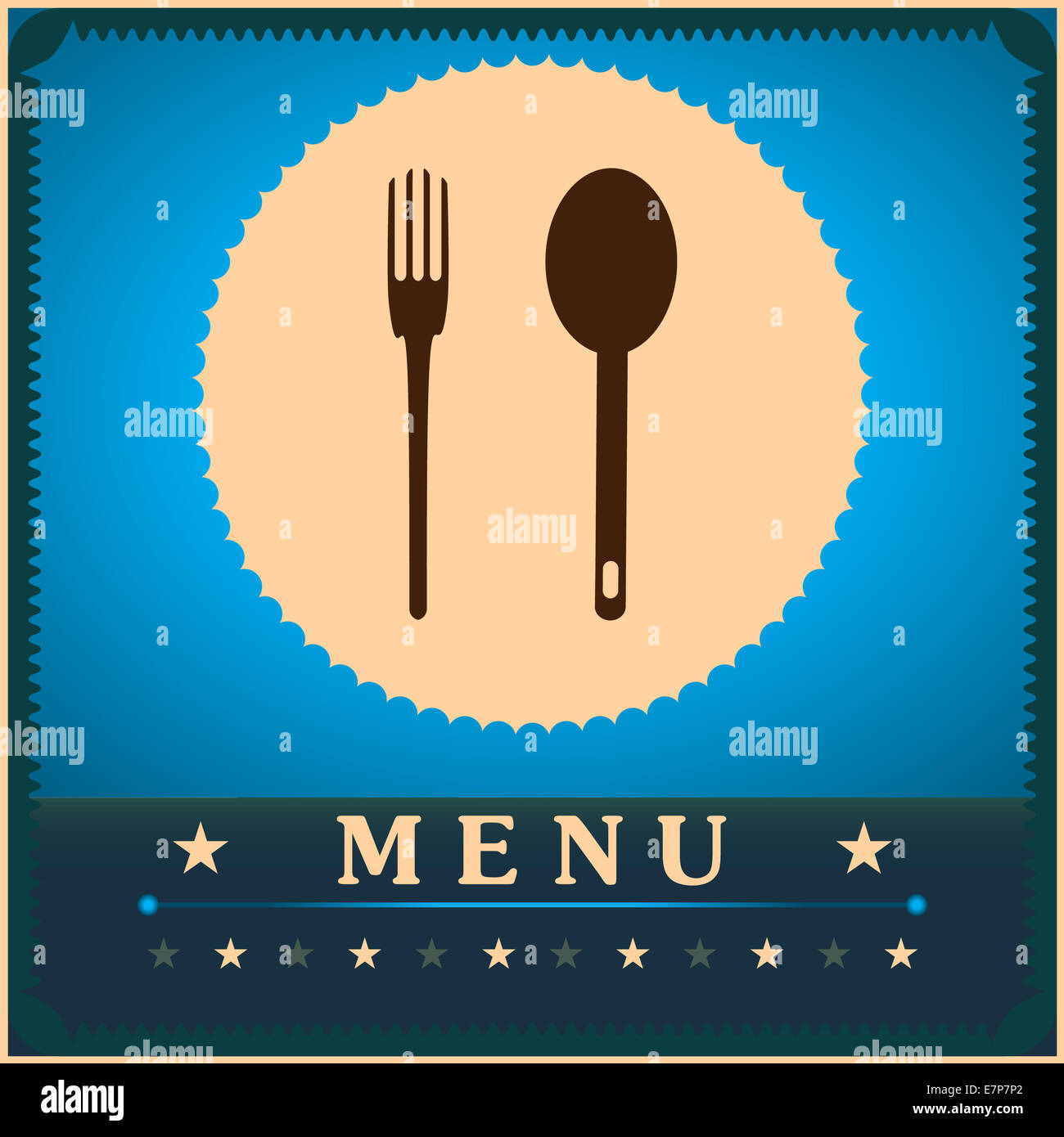 Restaurant Menu Card Design template. Stock Photo