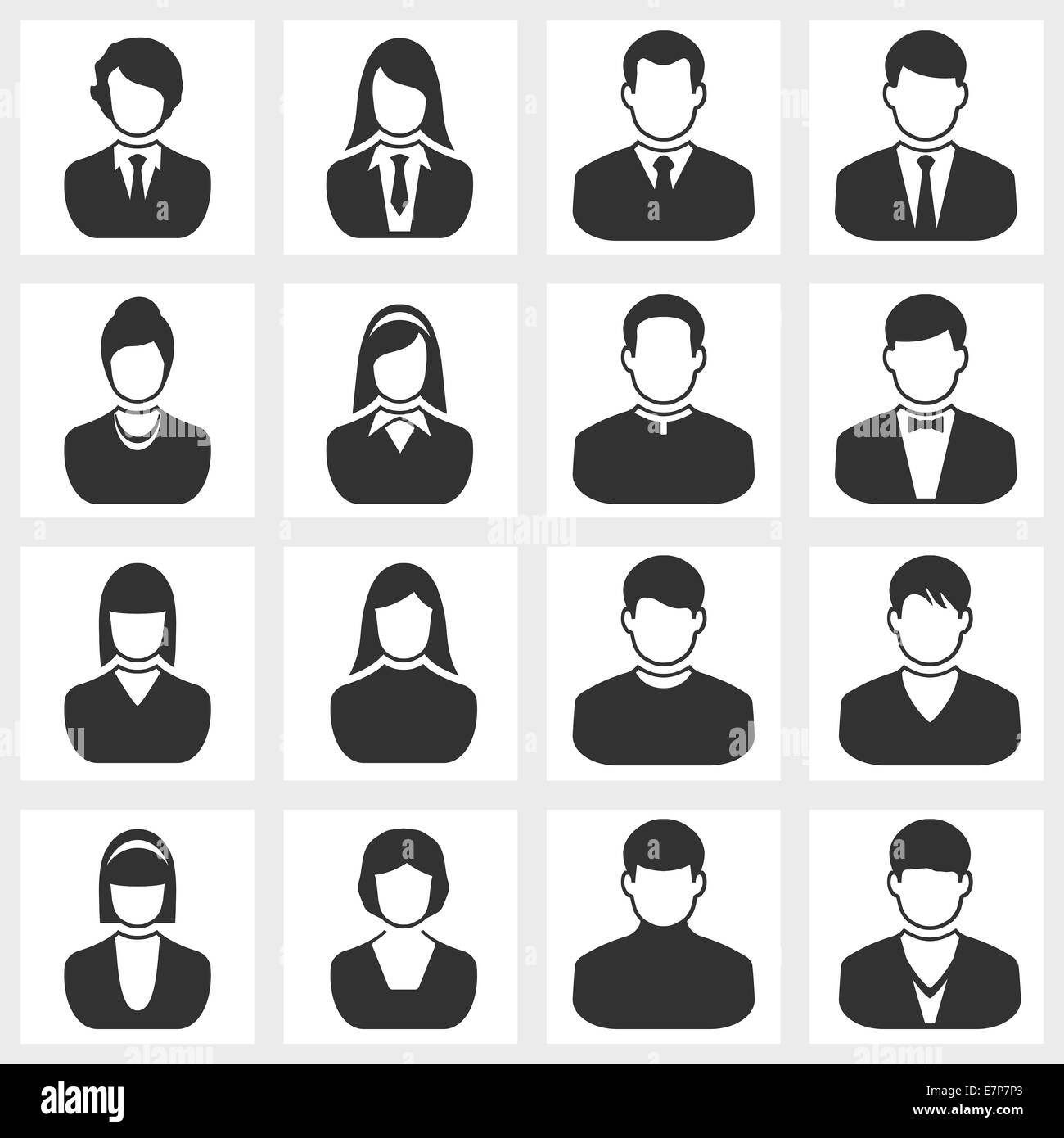 Users icon Black and White Stock Photos & Images - Alamy