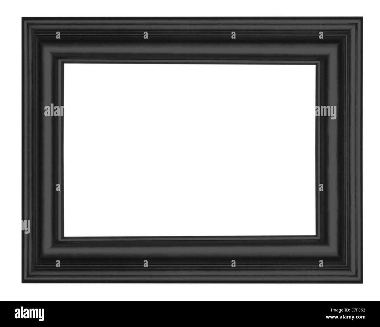 Black picture frame isolated on white background Stock Photo - Alamy