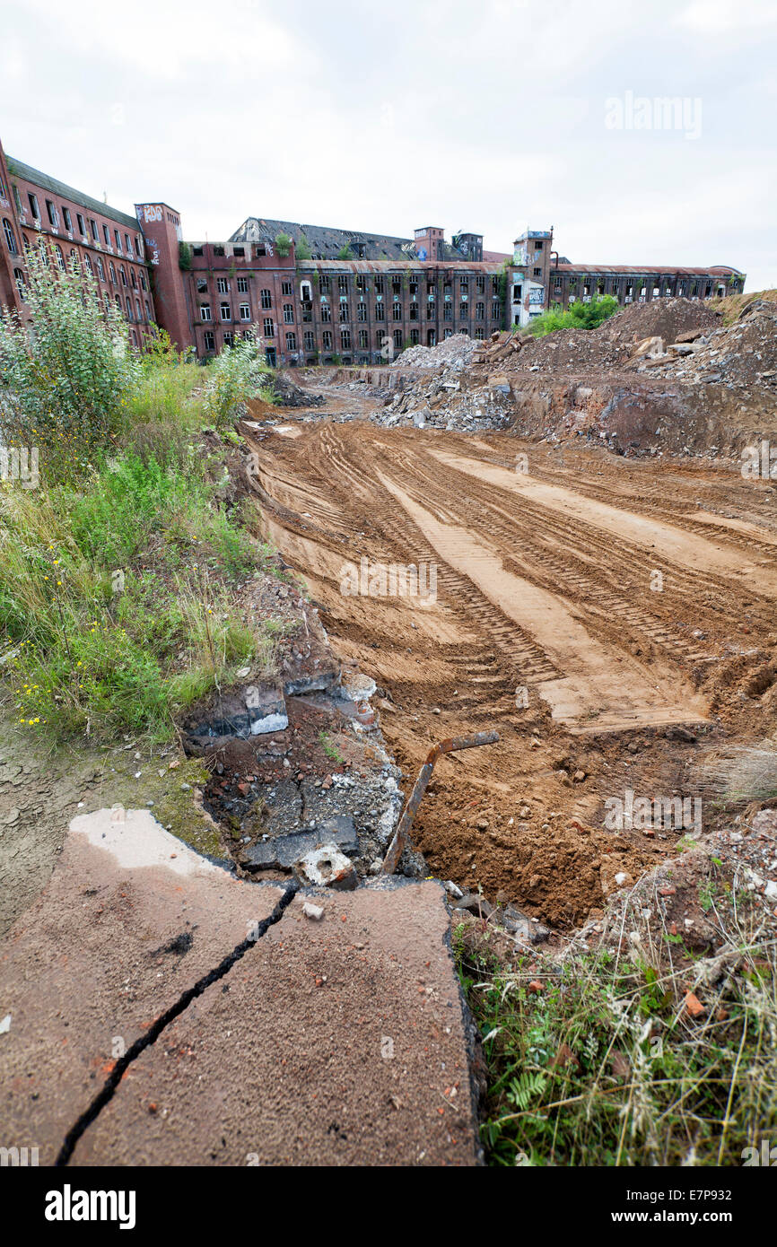 Industrial wasteland since 1999, Hannoversche Gummiwerke Excelsior, Continental AG, Limmer, Hanover, Lower Saxony, Germany, EU Stock Photo