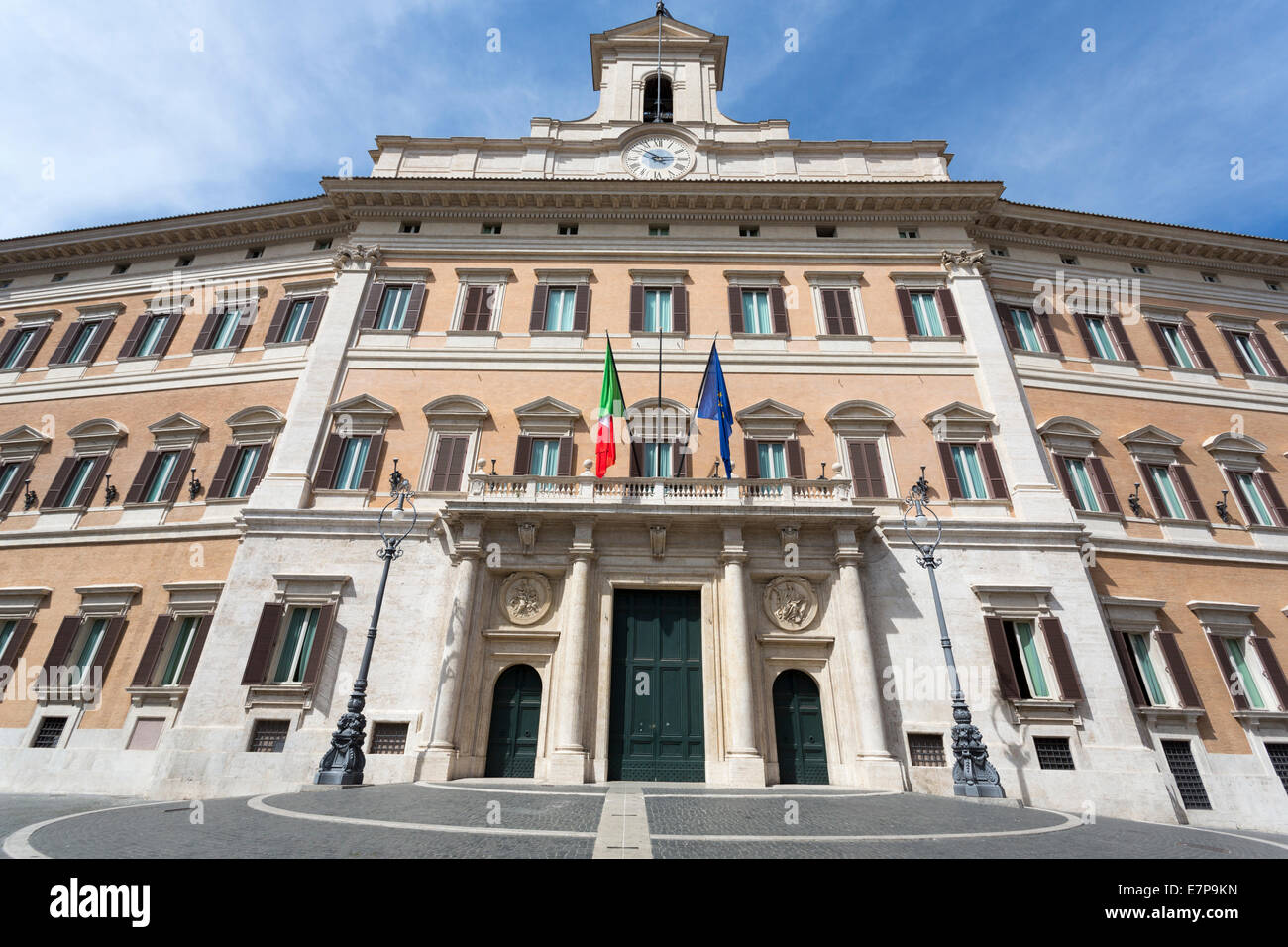 Palazzo Montecitorio is a building in Rome, where the seat of the ...