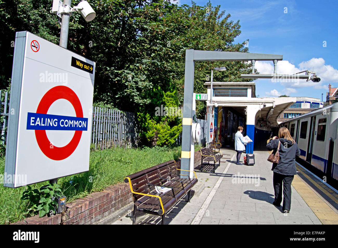 Ealing Common Underground Station, London Borough of Ealing, London, England, United Kingdom Stock Photo