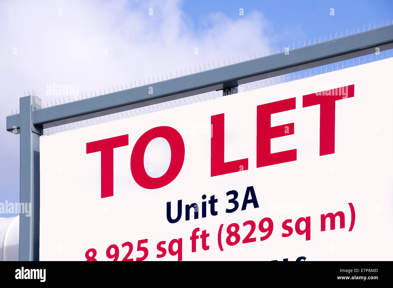 To let sign. Stock Photo
