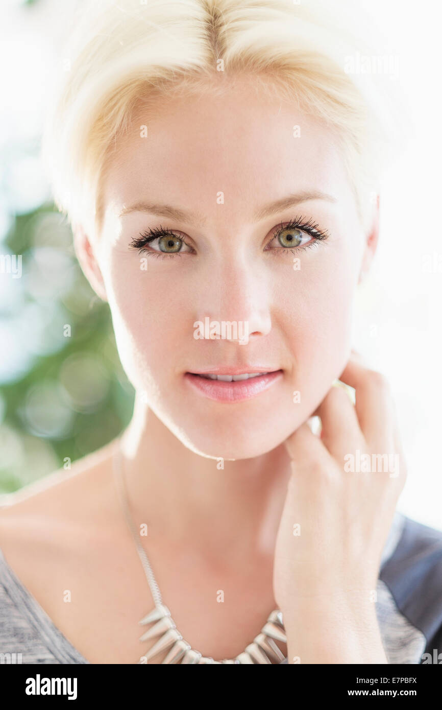 Blonde beauty portrait hi-res stock photography and images - Alamy