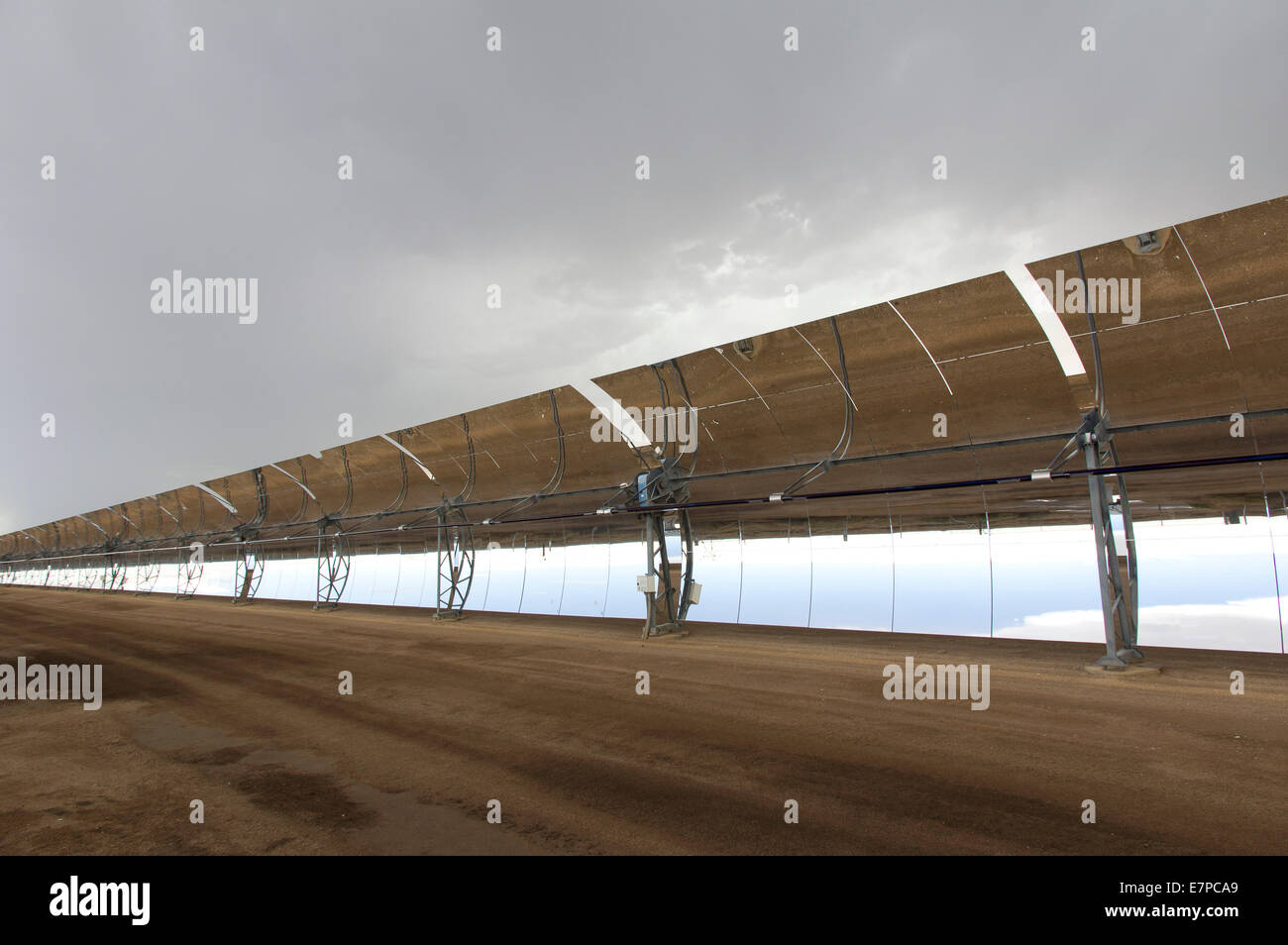 Kramer Junction Solar Generating Facility California USA Stock Photo