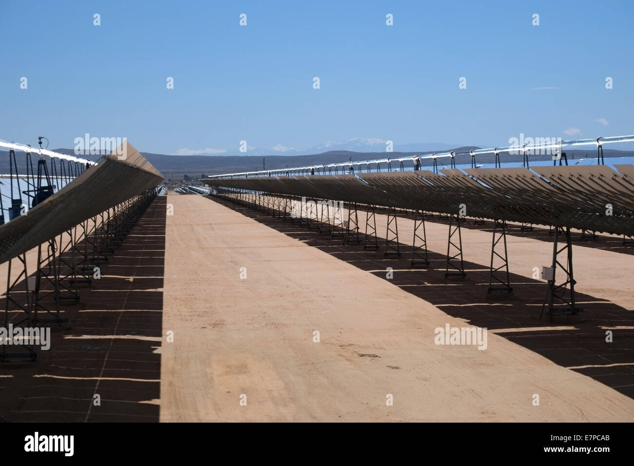 Kramer Junction Solar Generating Facility California USA Stock Photo