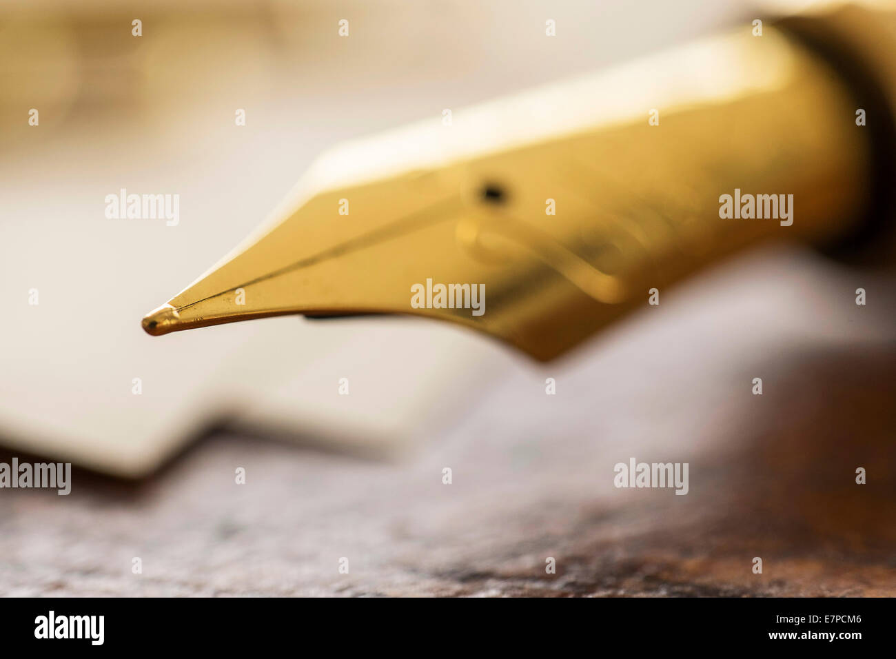 Close up of fountain pen Stock Photo - Alamy