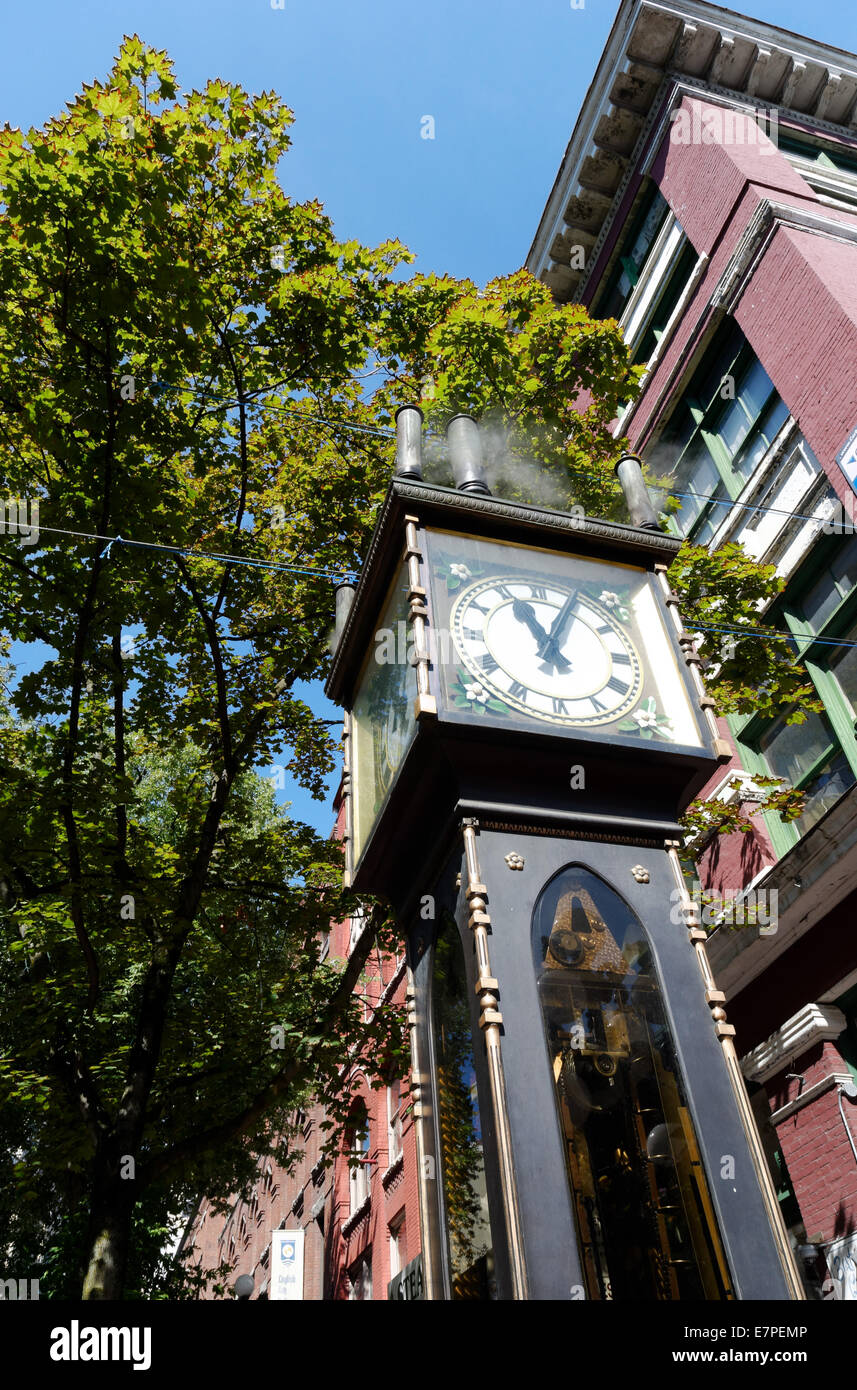The Gastown Steam Clock in Vancouver, British Columbia, Canada Stock Photo Alamy