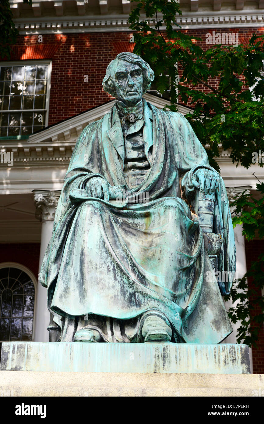 Roger Brooke Taney Statue beside the State house in Annapolis Maryland  by William Henry Rinehart Stock Photo