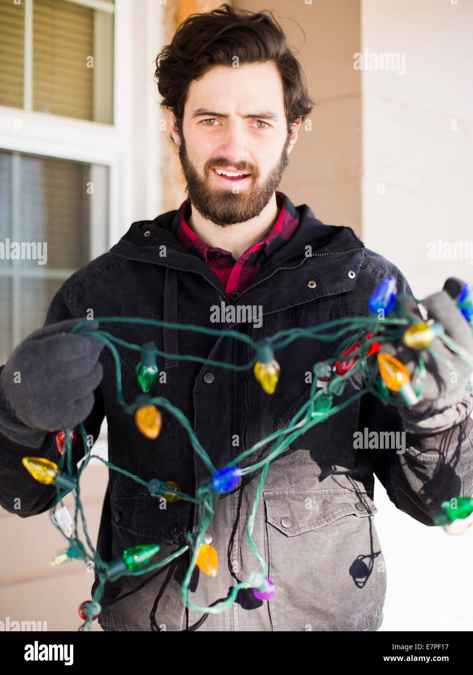 Tangled Christmas Lights High Resolution Stock Photography and Images
