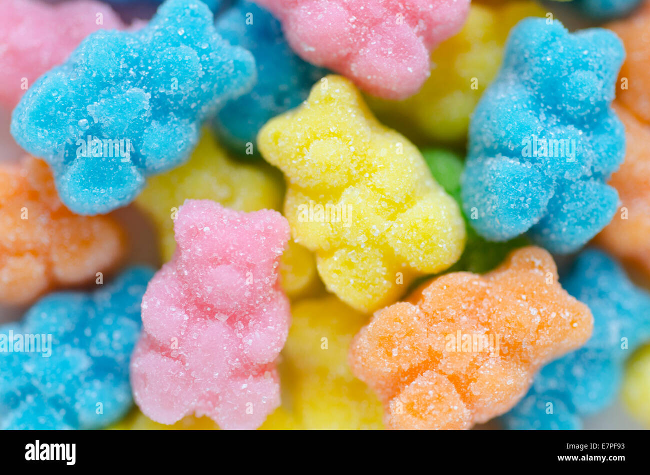 Close-up of gummy bears Stock Photo