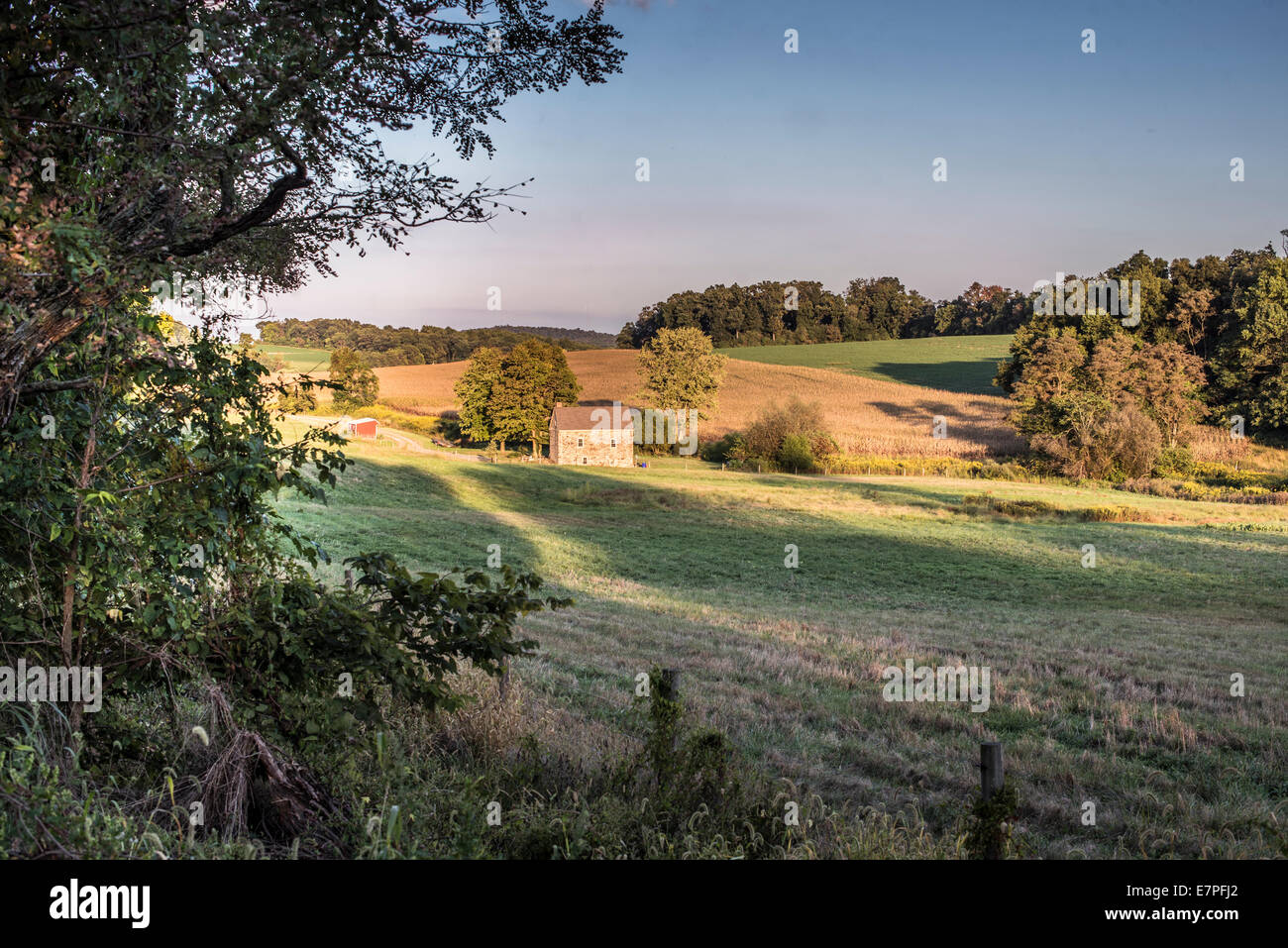 Pennsylvania Farm Land Stock Photo Alamy